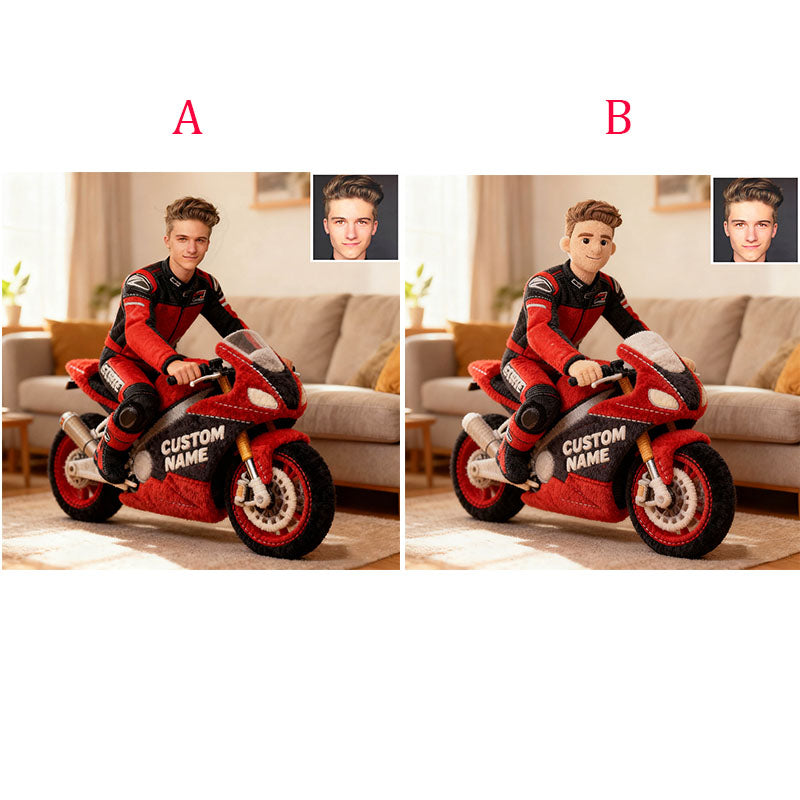 وسادة الوجه على شكل دراجة نارية احترافية مخصص لك شخصيا