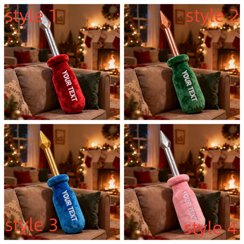 وسادة قطيفة على شكل مفك براغي مخصص لك شخصيا