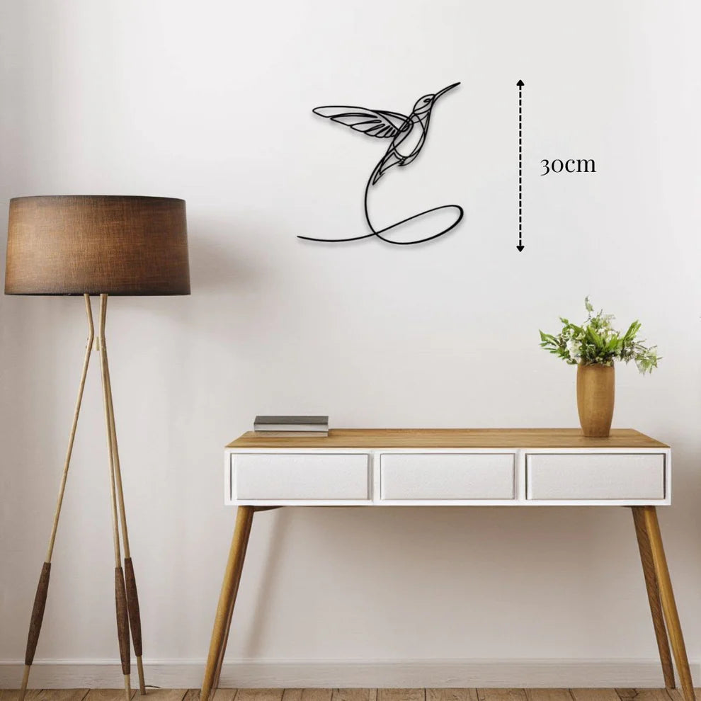 ديكور جداري معدني - بزينة طائر الجميل