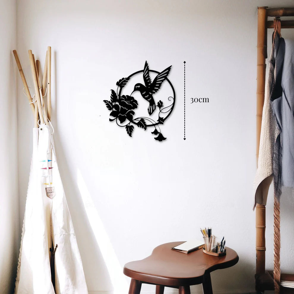 ديكور جداري معدني - بزينة طائر الجميل