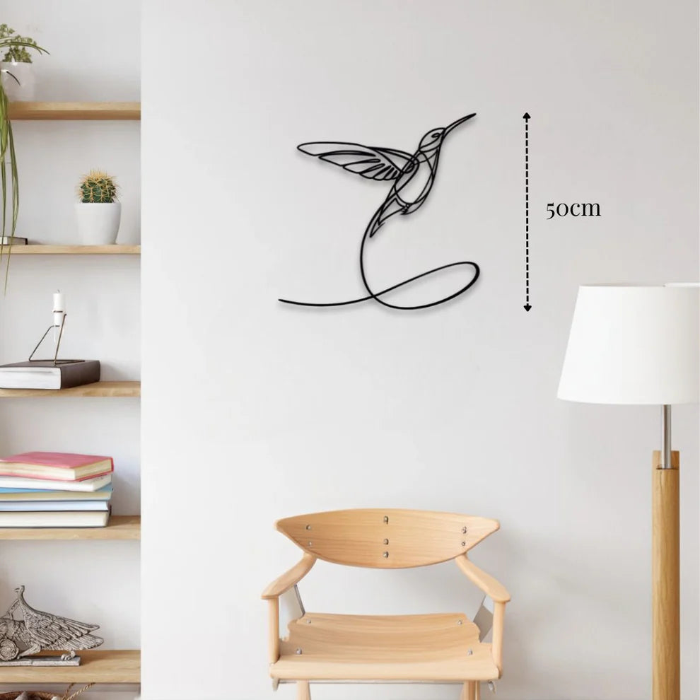 ديكور جداري معدني - بزينة طائر الجميل