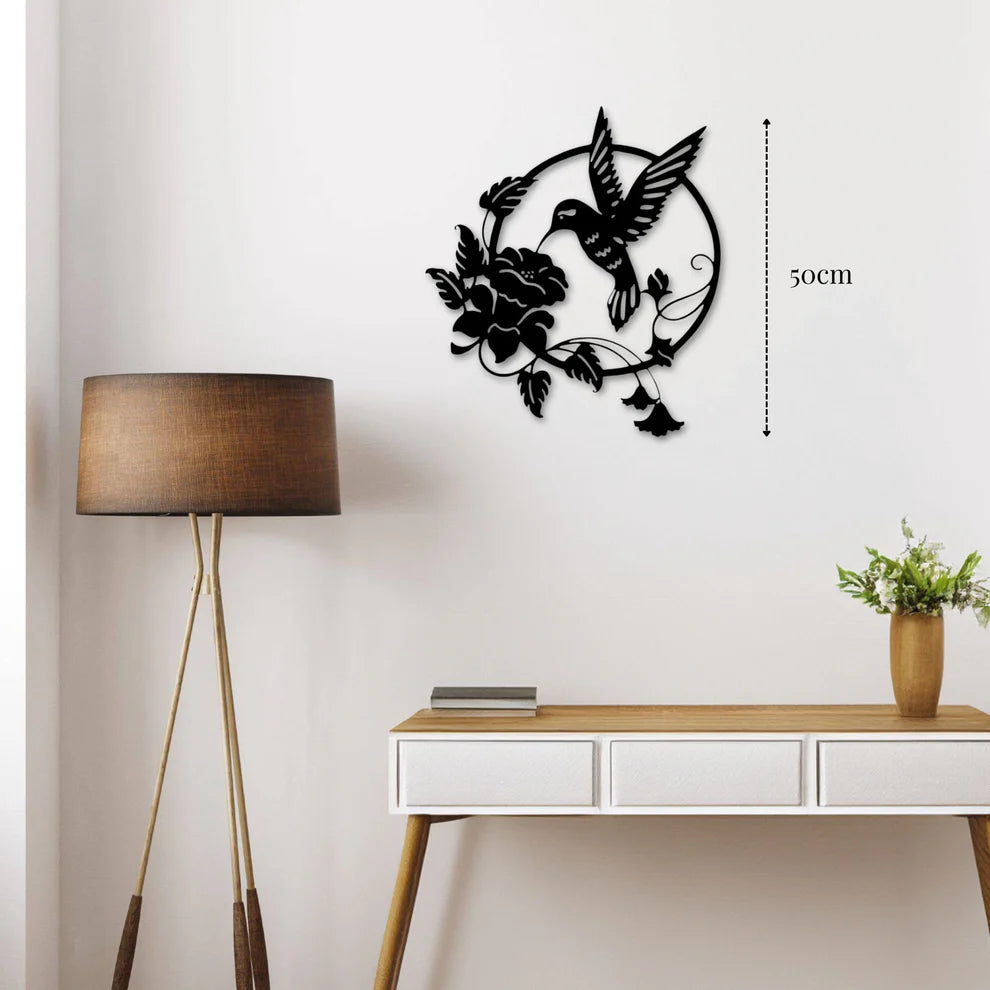 ديكور جداري معدني - بزينة طائر الجميل