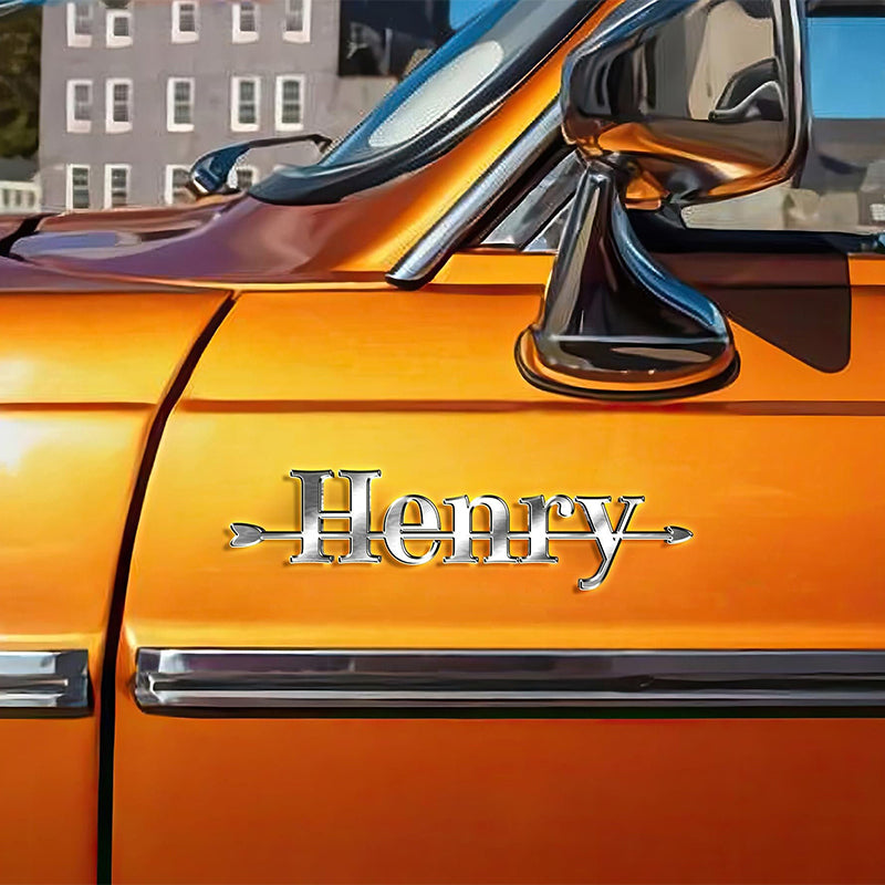 Custom Archery Letters 3D Name Car Badge