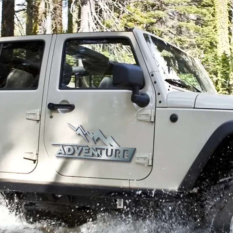 Personalized mountain shape custom metal car emblem