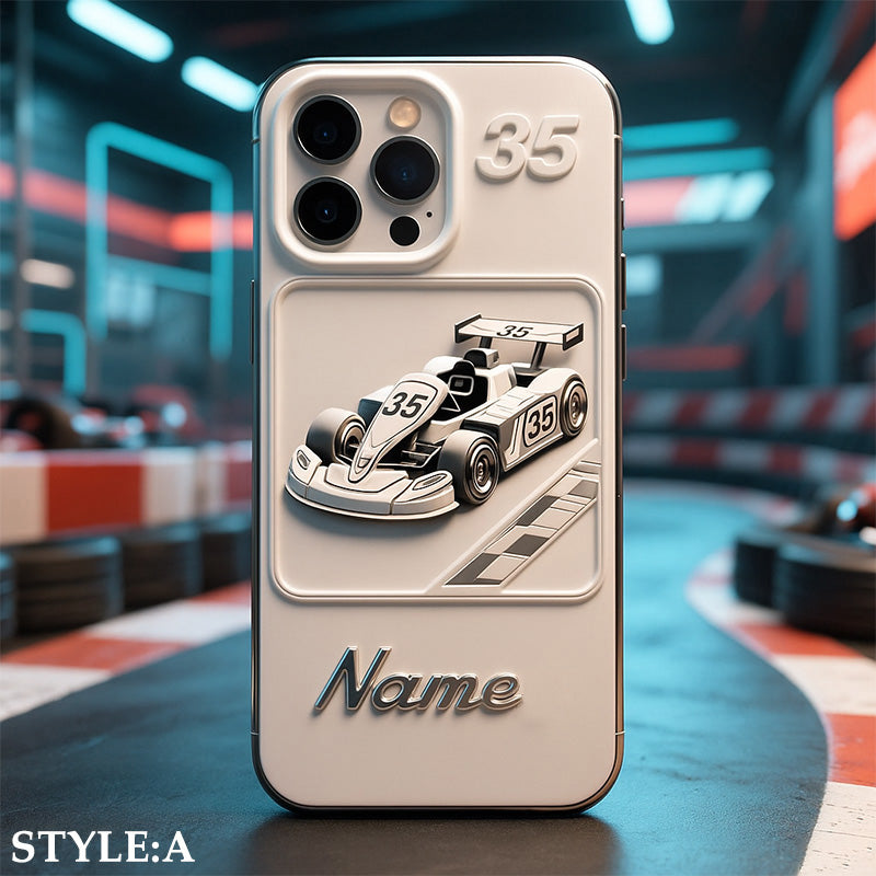 Custom racing themed phone case