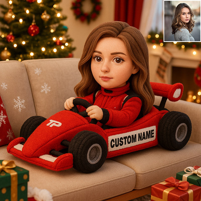 Personalized super motorcycle shaped pillow