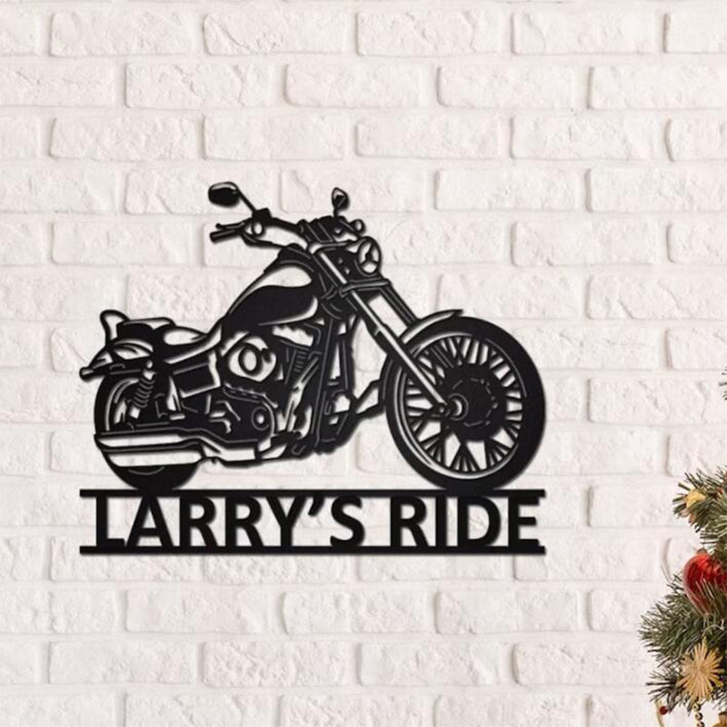Personalized custom motorcycle metal logo