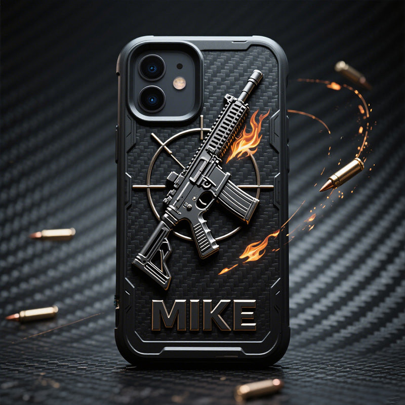 Personalized gun phone cases