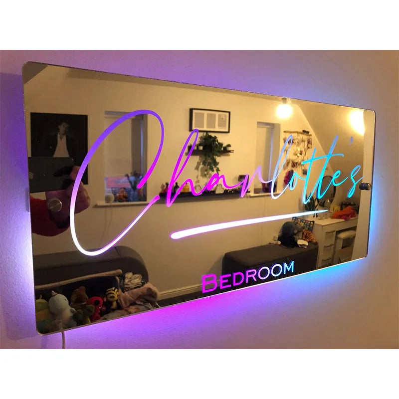 Personalised Name Mirror - Light Up Mirror