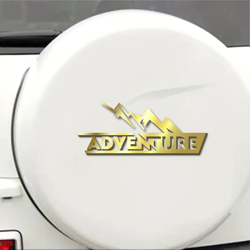 Personalized mountain shape custom metal car emblem