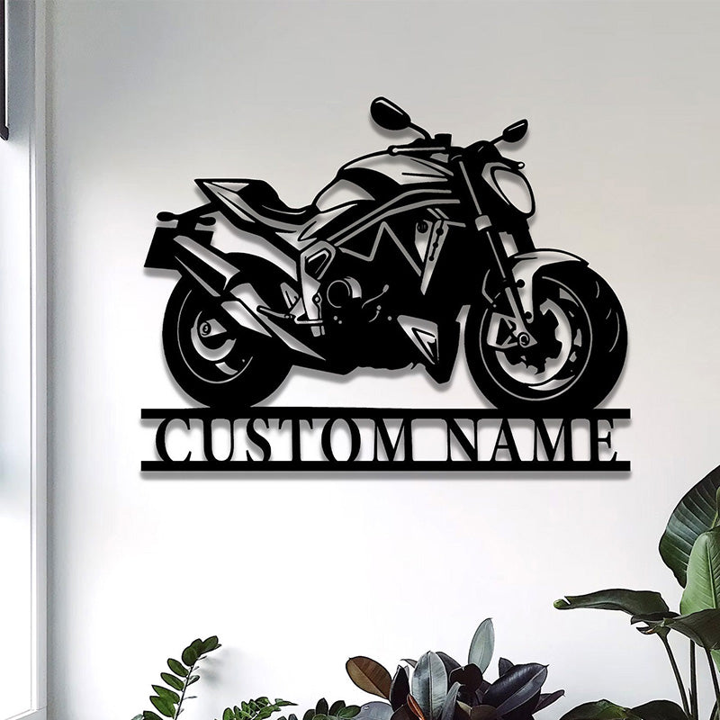 Customized motorcycle metal signs