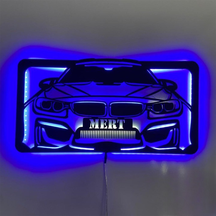 Personalized car metal wall signs