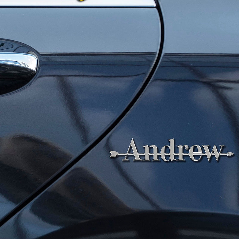 Custom Archery Letters 3D Name Car Badge