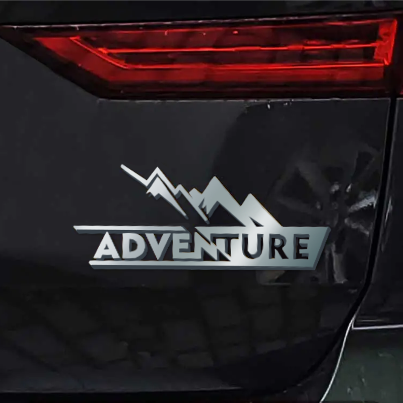 Personalized mountain shape custom metal car emblem