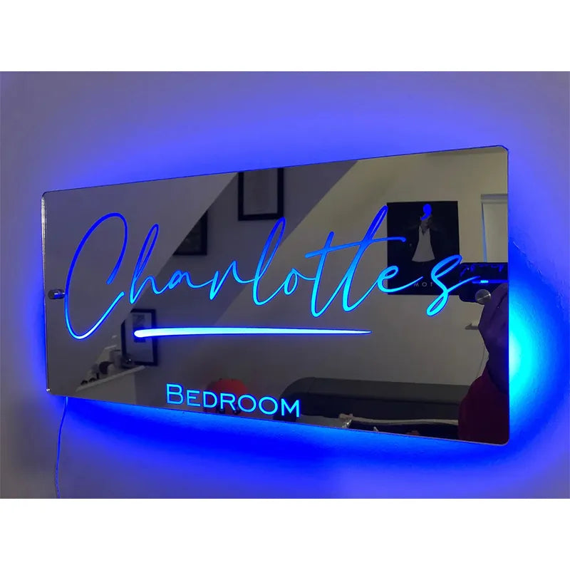 Personalised Name Mirror - Light Up Mirror