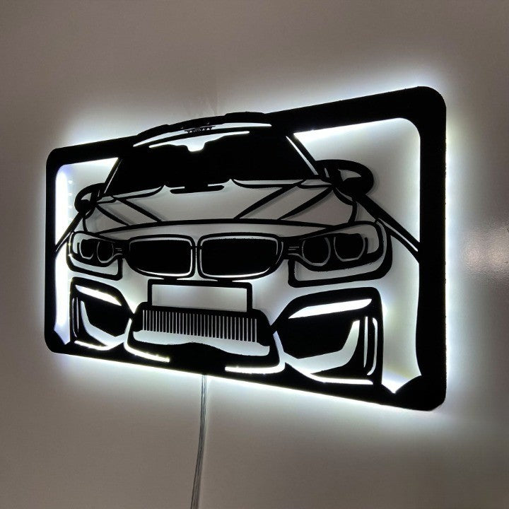 Personalized car metal wall signs