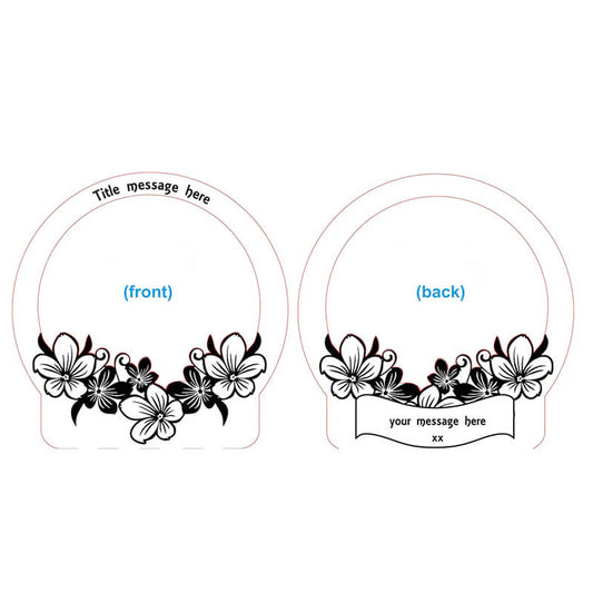 ضوء القمر الليلي المصنوع من الأكريليك المخصص بكلماتك