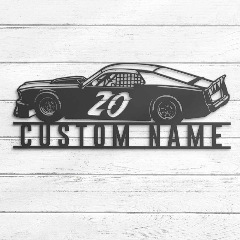 Customized Super Racing Metal Name Sign