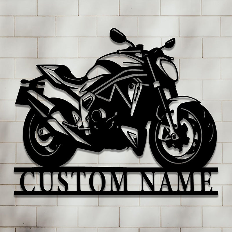 Customized motorcycle metal signs