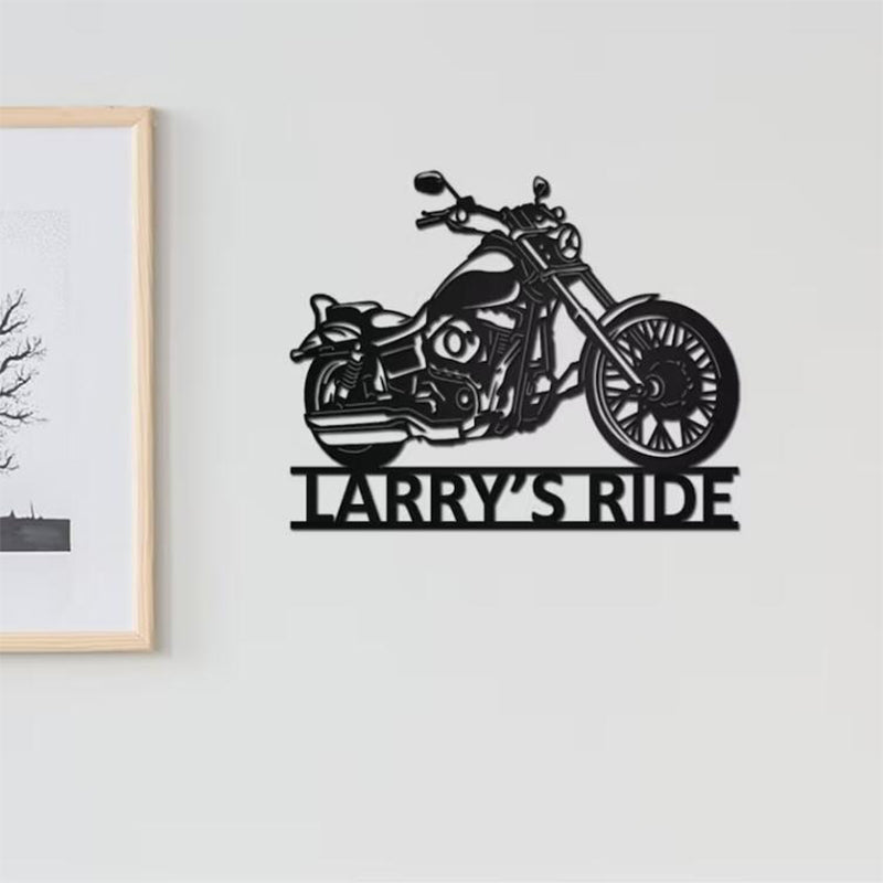 Personalized custom motorcycle metal logo