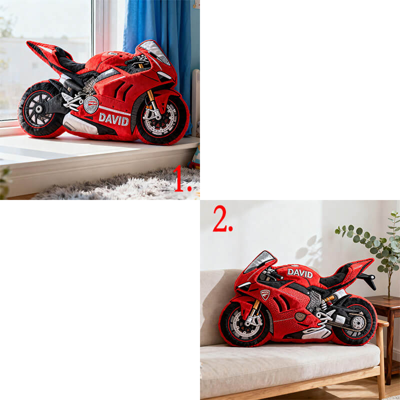 وسادة قطيفة على شكل دراجة نارية احترافية مخصص لك شخصيا