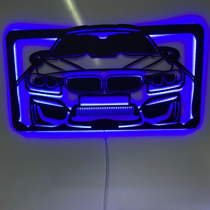 Personalized car metal wall signs