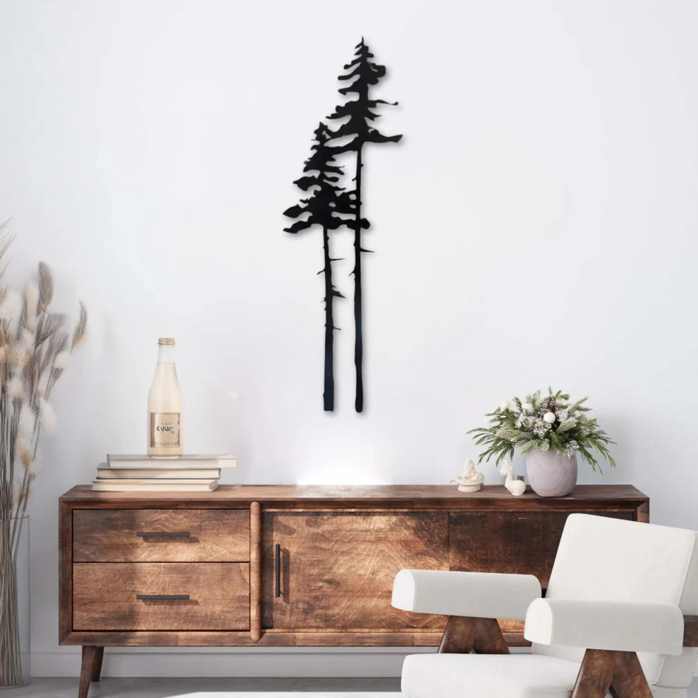 ديكور جداري معدني  بزينة نوع الشجرة الجميلة