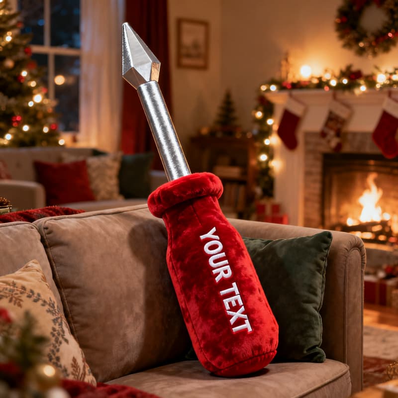 Personalized Screwdriver Plush Pillow