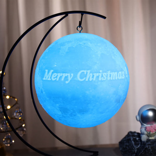 مصباح قمري مزود بقوس تعليق مع صورتك الخاصة