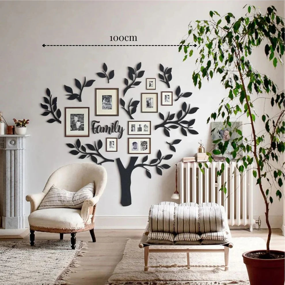 ديكور جداري معدني  بزينة الشجرة على شكل الإنسان صورة رائعة وجميلة