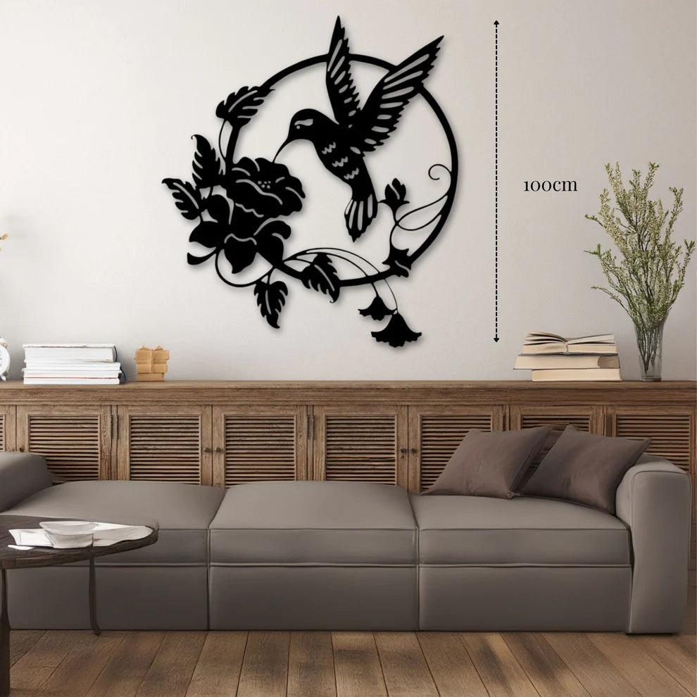 ديكور جداري معدني - بزينة طائر الجميل