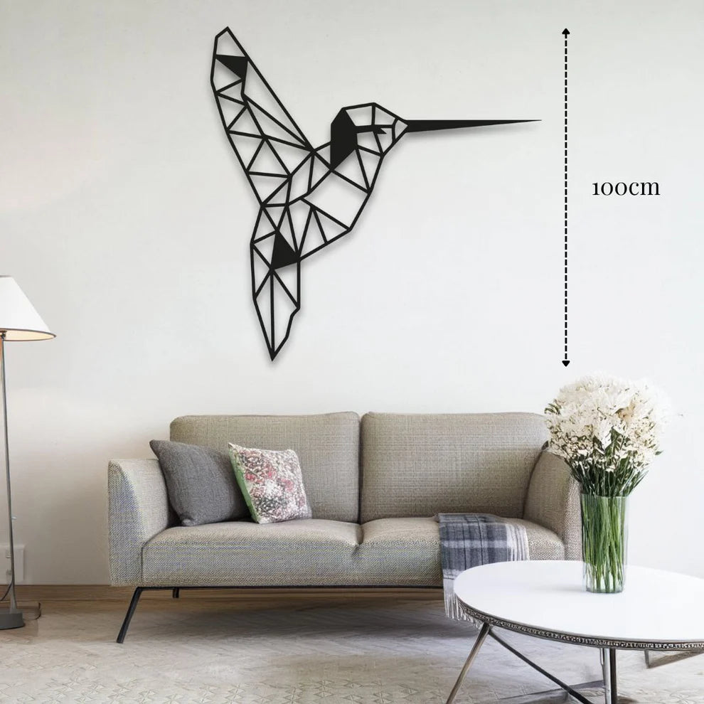 ديكور جداري معدني - بزينة طائر الطنان