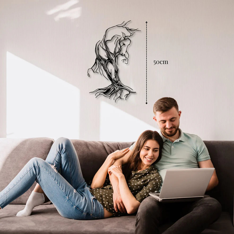 ديكور جداري معدني - بزينة الحصان مصنوع من الجدران