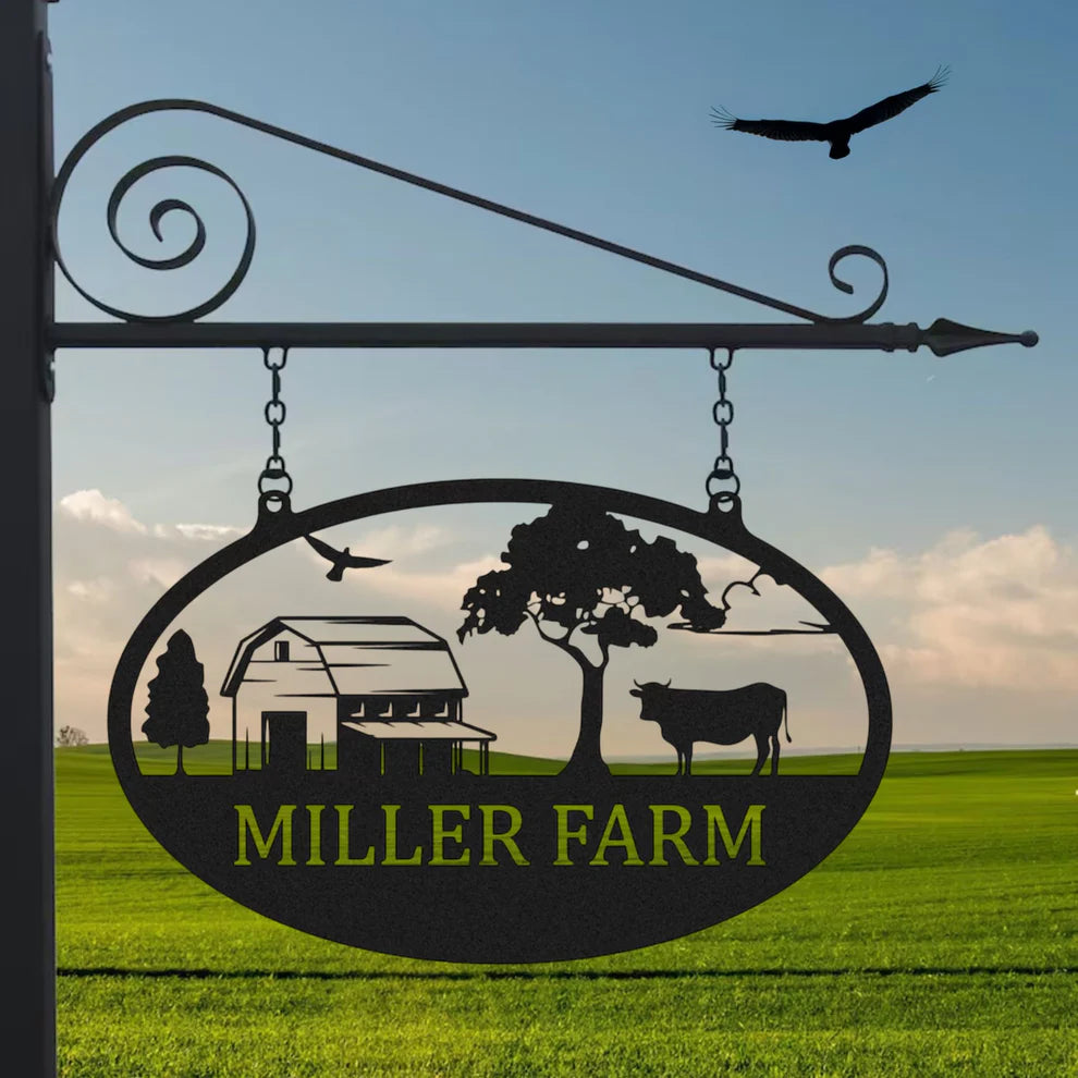 ديكور جداري معدني - مخصص للمزارع