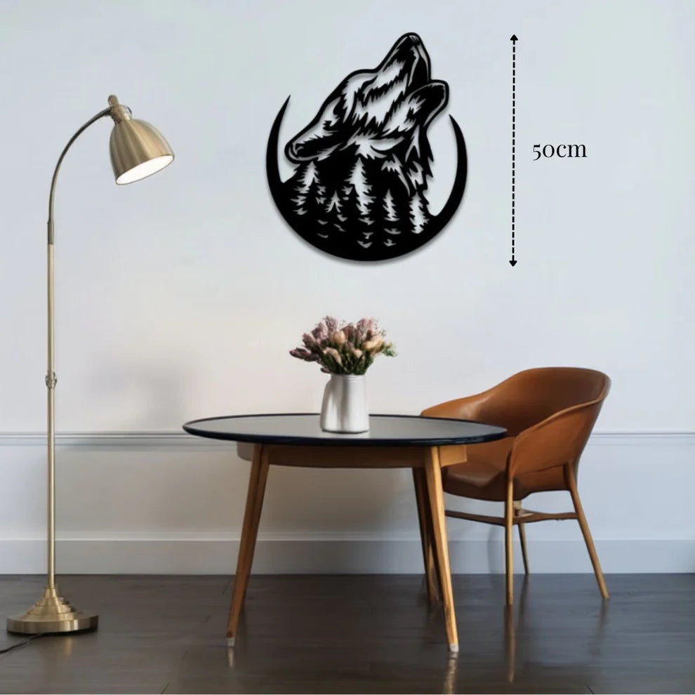 ديكور زينة حائط على شكل ذئب