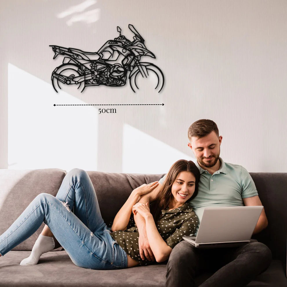 ديكور جداري معدني بزينة دراجة نارية BMW R1250 GS