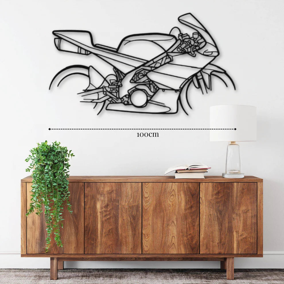 RRV4502 (2008)-ديكور جداري معدني بزينة دراجة نارية