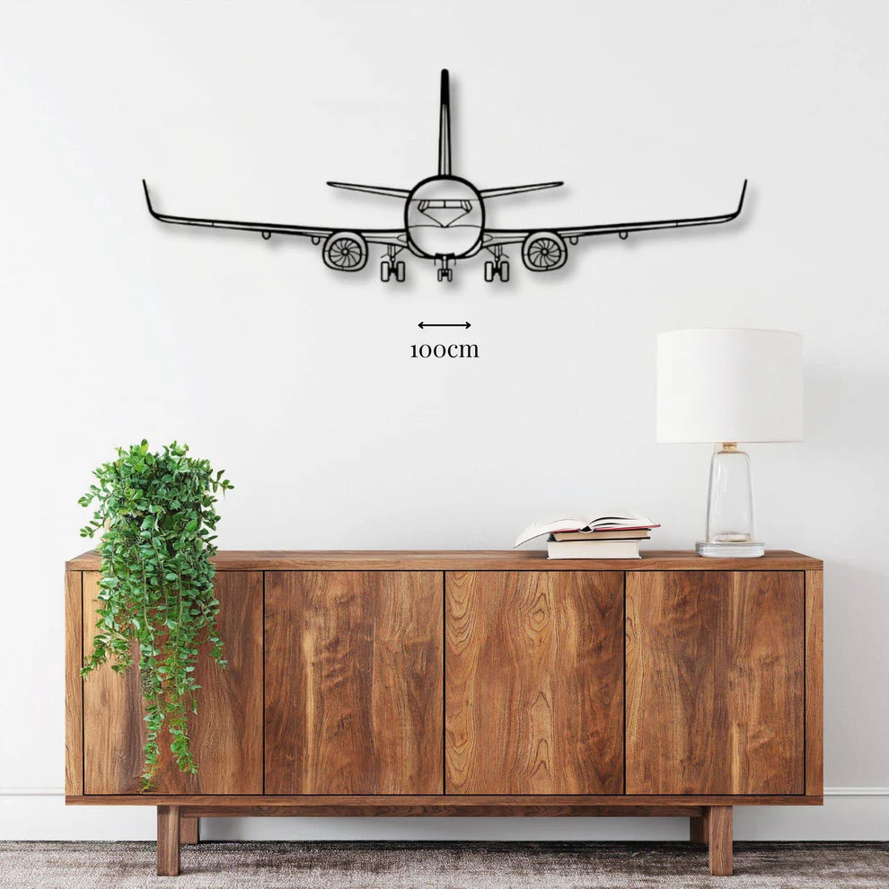 ديكور جداري معدني بزينة طائرة بوينج 737-800NG