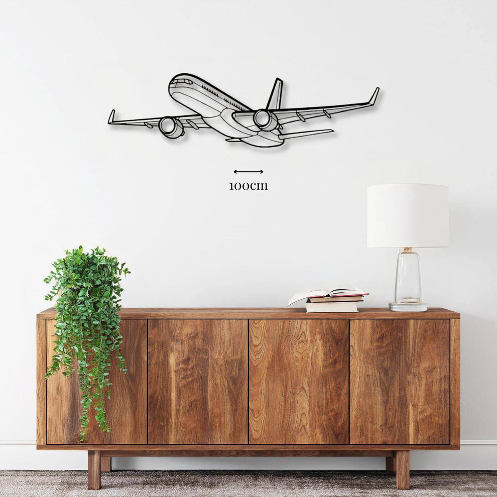 ديكور جداري معدني بزينة طائرة بوينج 757-200 الرائعة