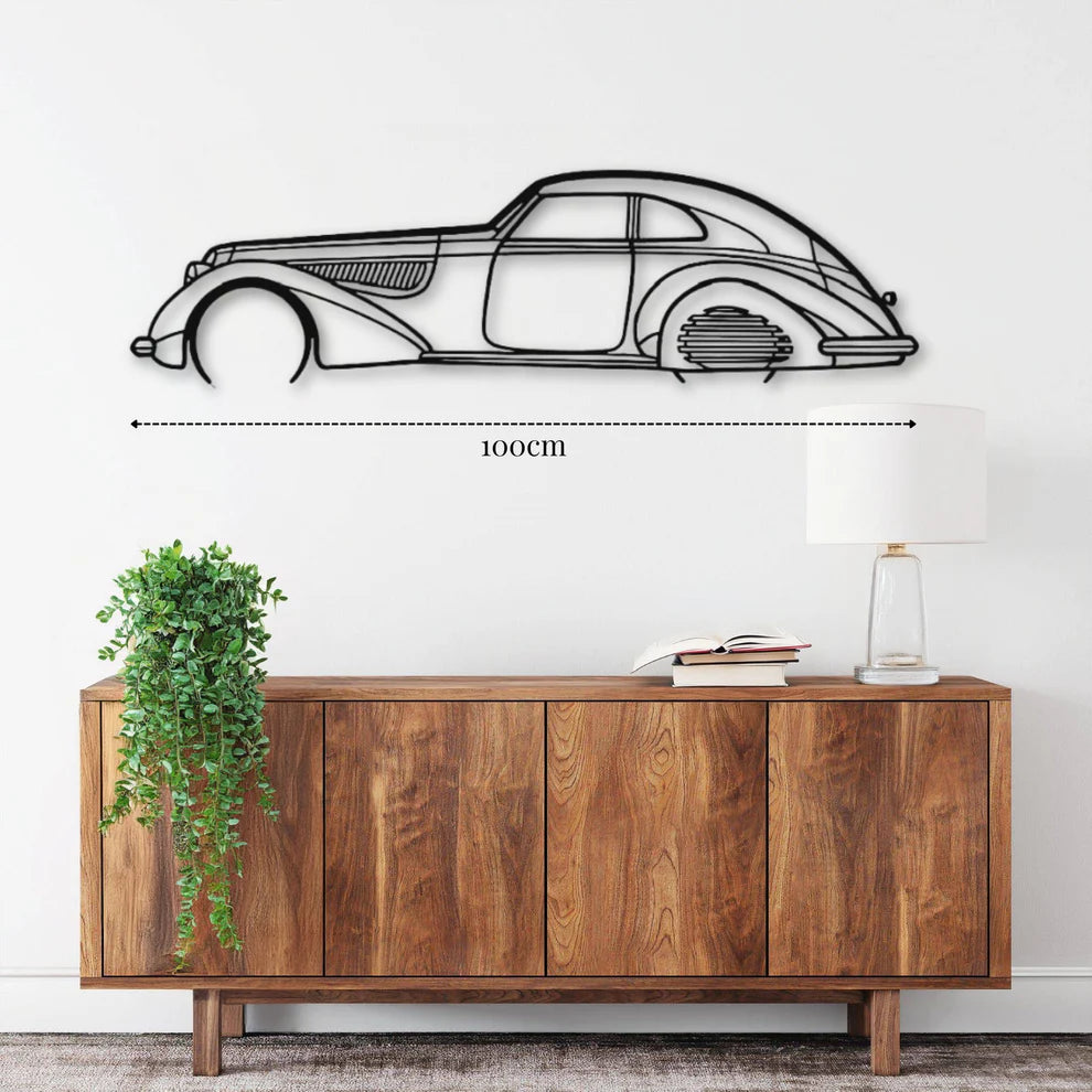 C8 ديكور جداري معدني بزينة سيارة – ألفا روميو