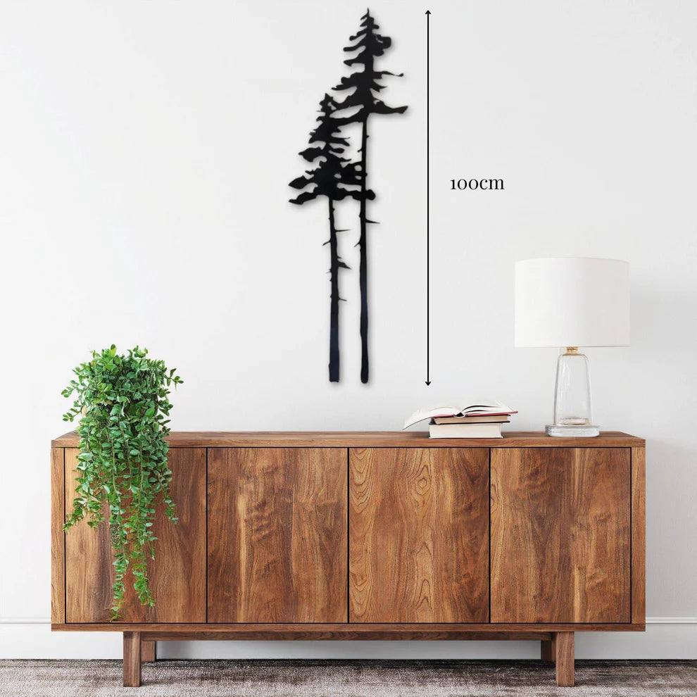 ديكور جداري معدني  بزينة نوع الشجرة الجميلة