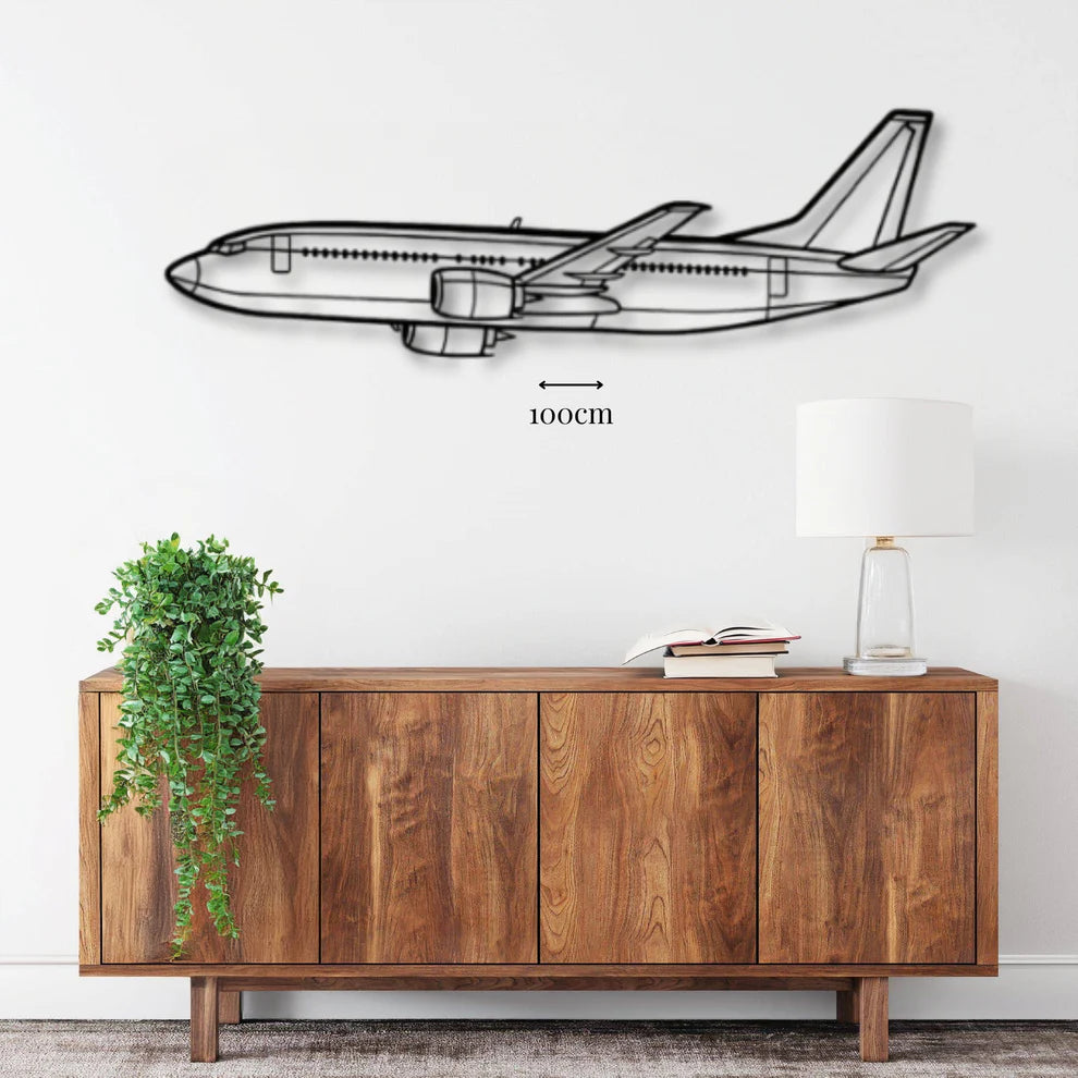 ديكور جداري معدني بزينة طائرة بوينج 737 الرائعة