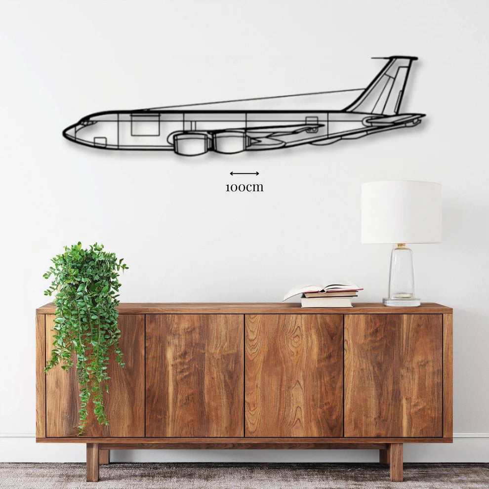 ديكور جداري معدني بزينة طائرة بوينغ KC-135R ستراتوتانكر