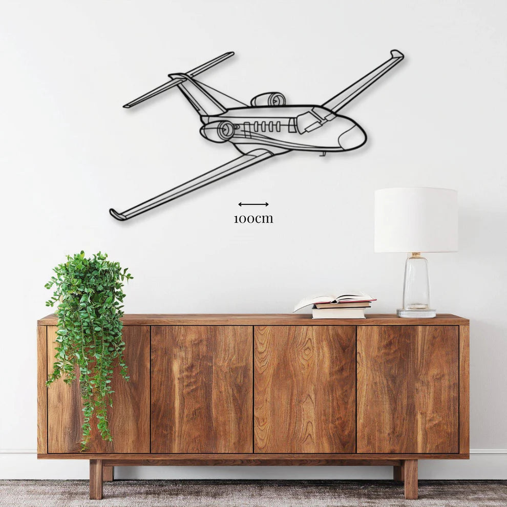 ديكور جداري معدني بزينة طيارة M2 كوت