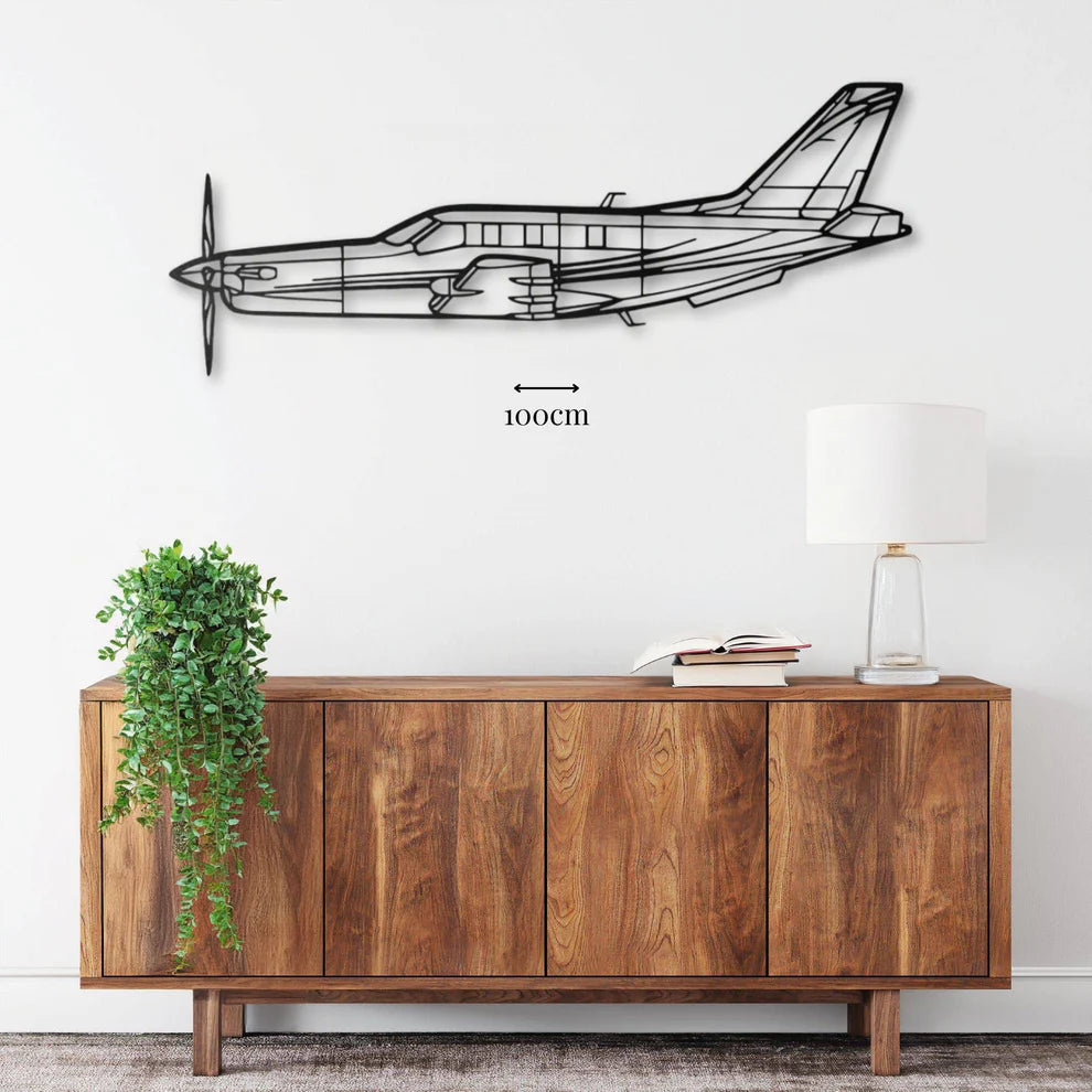 TBM ديكور جداري معدني بزينة طيارة داهر