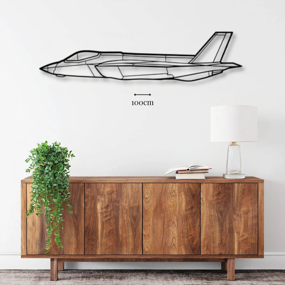 ديكور جداري معدني بزينة طيارة - لوكهيد مارتن F-35A لايتنينغ ىى