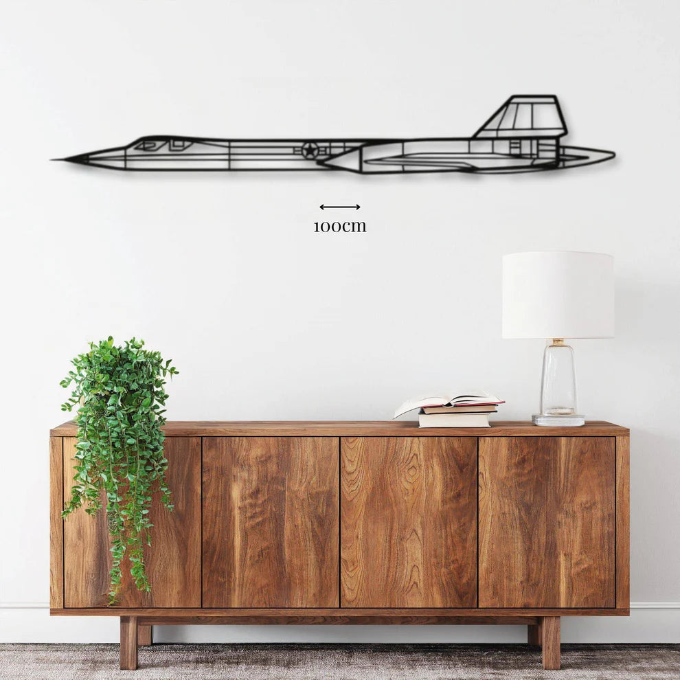 ديكور جداري معدني بزينة طيارة - لوكهيد SR-71 بلاك بيرد