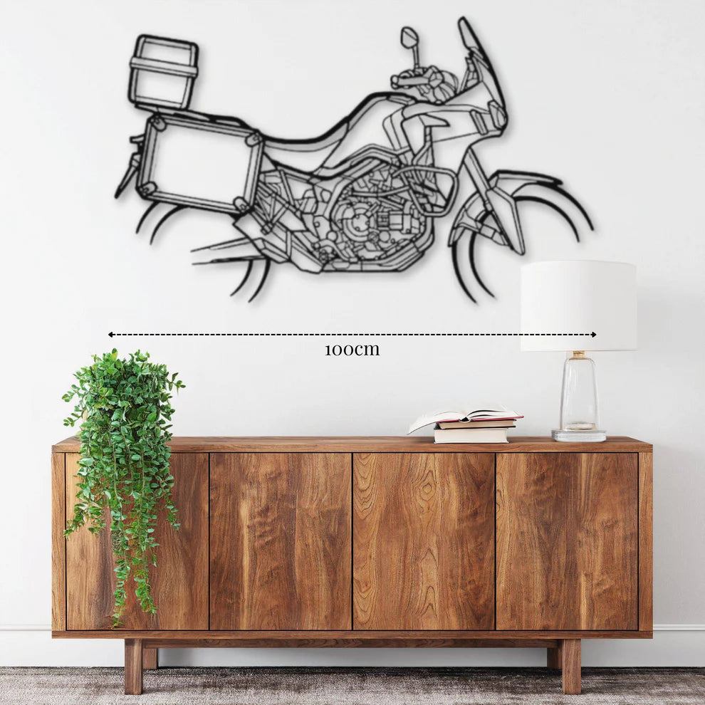 CRF1000L ديكور جداري معدني بزينة دراجة نارية – هوندا أفريقيا توين (2017)