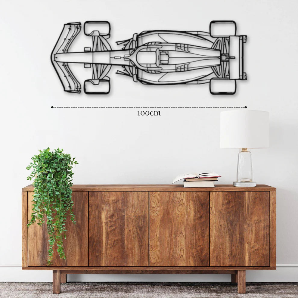 ديكور جداري معدني بزينة سيارة فيراري SF-24 (من الأعلى)