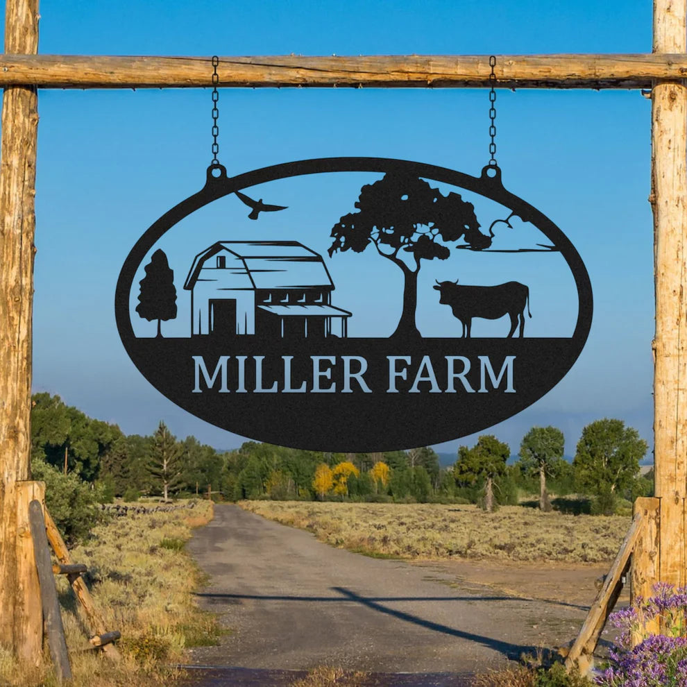 ديكور جداري معدني - مخصص للمزارع